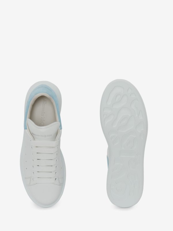 Sneaker McQueen in Bianco e Azzurro Pastello - Alexander McQueen