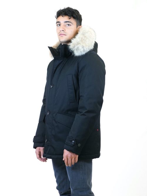 Bow Bridge Parka in Ramar with Synthetic Fur Black - Woolrich