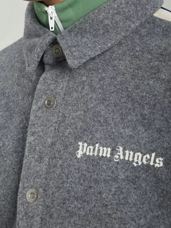Jacket Track Shirt Palm Angels in Grey - Palm Angels