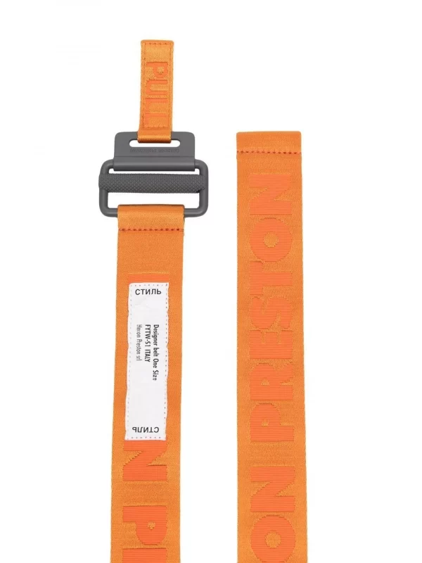 Cintura Heron Preston Arancio con Logo - Heron Preston