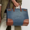 Large Devyn Denim Tote Bag - Lauren Ralph Lauren