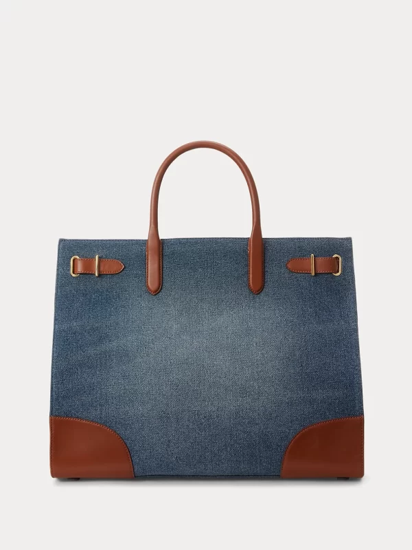 Large Devyn Denim Tote Bag - Lauren Ralph Lauren