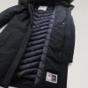 Bow Bridge Parka in Ramar con Pelliccia Sintetica Dark Navy - Woolrich