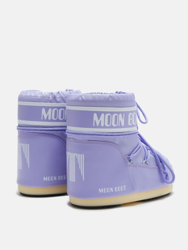 Moon Boot Icon Low Nylon Lilla - Moon Boot