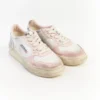 Autry Medalist Low Super Vintage White Powder Pink Silver – Autry