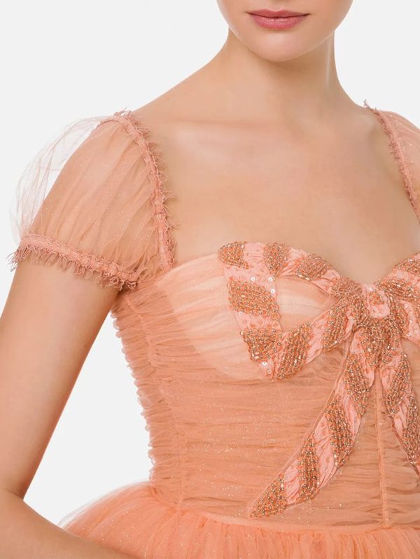 Elisabetta Franchi Abito Corto Rosa - Elisabetta Franchi