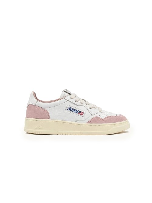 Autry Medalist Low Rosa In Pelle e Suede