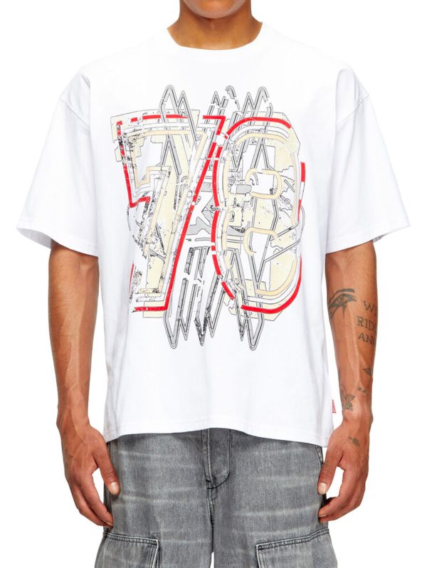 T-shirt Diesel T-Boxt-T8 Bianca - Diesel